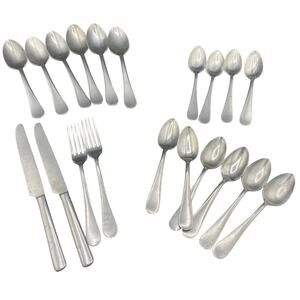 Lot 20 VTG ROYAL STAINLESS ALLEGHENY METAL WINDOR Knife FLATWARE FORKS SPOONS